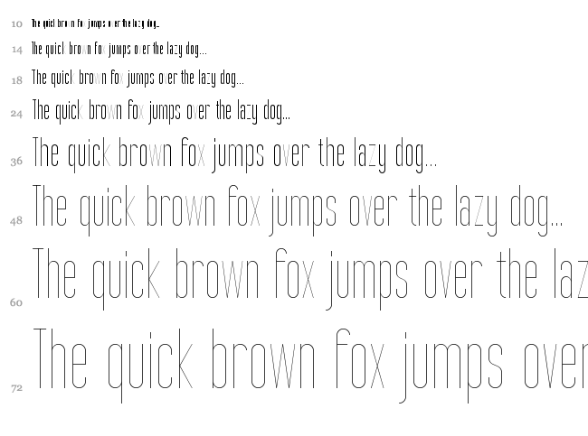Tall Films font waterfall